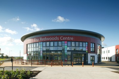 Front entrance of Redwoods
