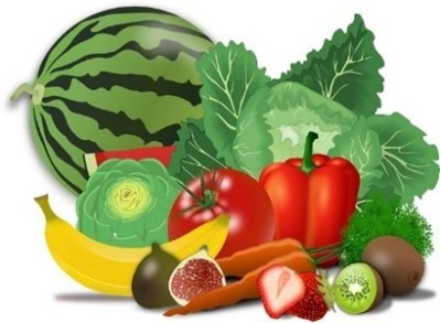 Picture of fruit and vegetables