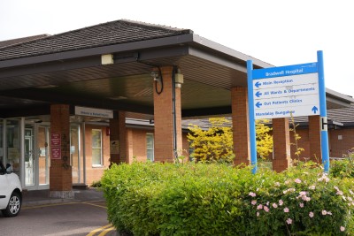 Bradwell Hospital entrance signage